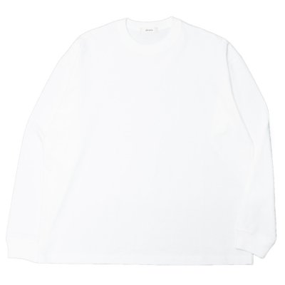 画像1: alvana（アルヴァナ）空紡 L/S TEE SHIRTS（空紡ロングスリーブTシャツ）/ White（ホワイト）