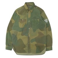 Nigel Cabourn（ナイジェル・ケーボン）UTILITY SHIRT（ユーティリティシャツ）"FADE CAMO" / Green（グリーン）