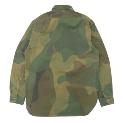 画像2: Nigel Cabourn（ナイジェル・ケーボン）UTILITY SHIRT（ユーティリティシャツ）"FADE CAMO" / Green（グリーン）