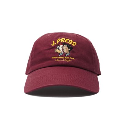 画像1: J.PRESS（J.プレス）J.PRESS BOY'S CAP（ジェープレス ボーイズキャップ）"Illustration by Aaron Chang" / BORDEAUX（ボルドー）