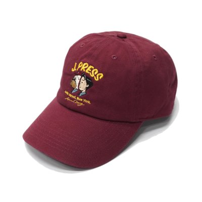 画像2: J.PRESS（J.プレス）J.PRESS BOY'S CAP（ジェープレス ボーイズキャップ）"Illustration by Aaron Chang" / BORDEAUX（ボルドー）