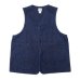 画像1: Post O'Alls（ポストオーバーオールズ）DEE Vest 2（ディー・ベスト 2）"8oz Denim Indigo Deep Wash" / Indigo（インディゴ） (1)