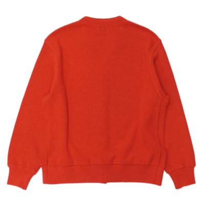 画像2: Yonetomi NEW BASIC（ヨネトミニューベーシック）GIMA COTTON KNIT CARDIGAN（ギマコットンニットカーディガン）/ Orange（オレンジ）