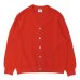 画像1: Yonetomi NEW BASIC（ヨネトミニューベーシック）GIMA COTTON KNIT CARDIGAN（ギマコットンニットカーディガン）/ Orange（オレンジ） (1)