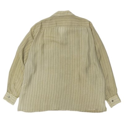 画像2: KAPTAIN SUNSHINE（キャプテンサンシャイン）Open Collered Shirt（オープンカラーシャツ） / Beige Stripe（ベージュストライプ）