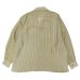 画像2: KAPTAIN SUNSHINE（キャプテンサンシャイン）Open Collered Shirt（オープンカラーシャツ） / Beige Stripe（ベージュストライプ） (2)