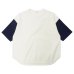 画像1: alvana（アルヴァナ）20/- Baseball Tee Shirt （20/ ベースボールTシャツ）/ White（ホワイト） (1)