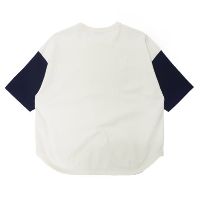 画像2: alvana（アルヴァナ）20/- Baseball Tee Shirt （20/ ベースボールTシャツ）/ White（ホワイト）