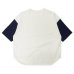 画像2: alvana（アルヴァナ）20/- Baseball Tee Shirt （20/ ベースボールTシャツ）/ White（ホワイト） (2)