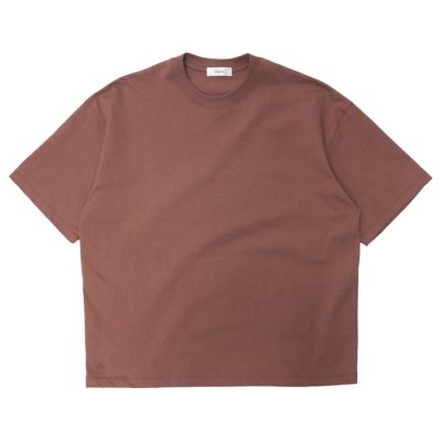 画像1: alvana（アルヴァナ）空紡 SHORT SLEEVE TEE SHIRTS（空紡ショートスリーブTシャツ）/ Red Brown（レッドブラウン）