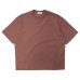 画像1: alvana（アルヴァナ）空紡 SHORT SLEEVE TEE SHIRTS（空紡ショートスリーブTシャツ）/ Red Brown（レッドブラウン） (1)