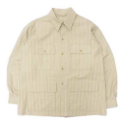 画像1: KAPTAIN SUNSHINE（キャプテンサンシャイン）Safari Shirt Jacket（サファリシャツジャケット）/ Golden Ecru（ゴールデンエクリュ）