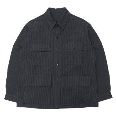 画像1: KAPTAIN SUNSHINE（キャプテンサンシャイン）Safari Shirt Jacket（サファリシャツジャケット）/ Navy Black （ネイビーブラック）