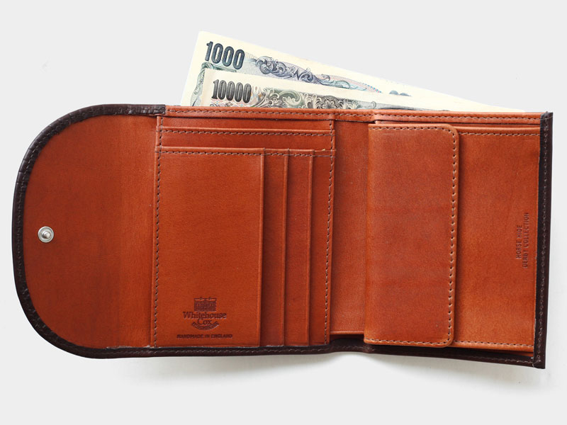 Whitehouse Cox（ホワイトハウスコックス）S1058 Small 3Fold Wallet（ミニ3つ折りウォレット）/Brown× ...