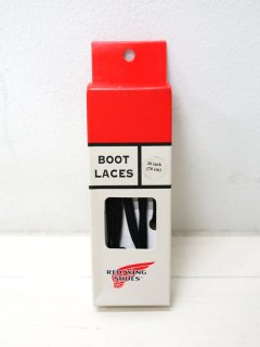 RED WING（レッドウィング）FLAT NYLON SHOE LACES（フラットナイロンシューレース） 76cm,91cm/Black（ブラック）※メール便発送可※