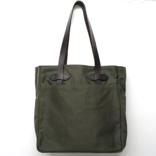 FILSON（フィルソン）TOTE BAG WITH ZIPPER（ジッパー付トートバッグ）/OTTER GREEN（オッターグリーン） -  タイガース・ブラザース本店オンラインショップ