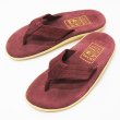 画像1: ISLAND SLIPPER（アイランドスリッパ）PT203 レザートングサンダル/Burgundy Suede（バーガンディスエード） (1)