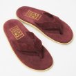 画像3: ISLAND SLIPPER（アイランドスリッパ）PT203 レザートングサンダル/Burgundy Suede（バーガンディスエード） (3)