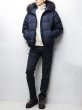 画像5: 【OUTLET】DUVETICA（デュベティカ）VEGACINQUE（ベガチンクエ）Grey Fur-FinRacoon/770（blu navy）ネイビー※サイズ48のみ (5)