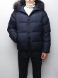 画像4: 【OUTLET】DUVETICA（デュベティカ）VEGACINQUE（ベガチンクエ）Grey Fur-FinRacoon/770（blu navy）ネイビー※サイズ48のみ (4)