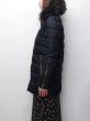 画像2: 【OUTLET】DUVETICA "Women"（デュベティカ）BLODWEN（ブロドウェン）Grey Fur-FinRacoon/999（nero）ブラック (2)