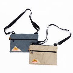 KELTY（ケルティ）VINTAGE FLAT POUCH"SM"（ヴィンテージフラットポーチSM）/Graphite（グラファイト）・Sand（サンド）