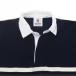 画像3: ＜50%OFF＞BARBARIAN（バーバリアン）クラシック ラガーシャツ（CENTER STRIPES）”旧モデル” / Navy×Ivory×Moss（ネイビー×アイボリー×モスグリーン）※Sサイズのみ (3)