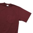 画像4: CAMBER（キャンバー）Max Weight Crew Neck Pocket Tee（マックスウエイトクルーネックポケット付Tシャツ）8oz/Burgundy（バーガンディ） (4)