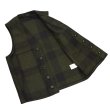 画像7: FILSON（フィルソン）MACKINAW WOOL VEST（マッキーノウールベスト）/Forest Green×Brown（フォレストグリーン×ブラウン）※XSサイズのみ (7)