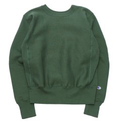 【OUTLET】Champion（チャンピオン）REVERSE WEAVE CREW NECK SWEATSHIRT（リバースウィーブクルーネックスウェットシャツ）/Moss Green（モスグリーン）Made in USA