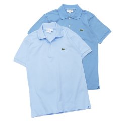 LACOSTE（ラコステ）Classic Fit Pique Polo Shirt（クラシックフィットピケポロシャツ）/Sax Blue（サックスブルー）・Turquin Blue（ターコイズブルー）※Imported from France