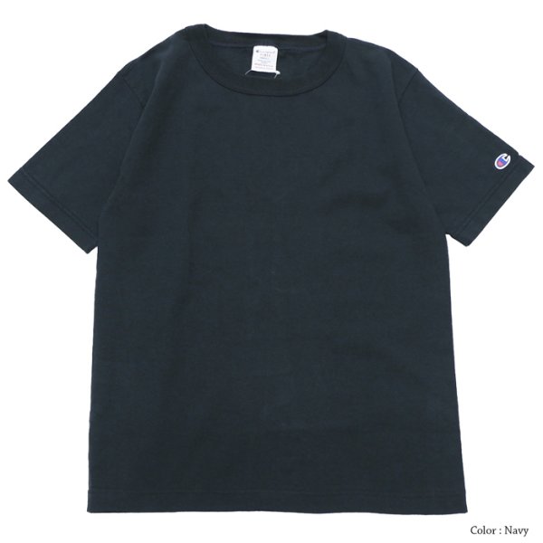 画像1: Champion（チャンピオン）T1011 US T-Shirt（ティーテンイレブンUSショートスリーブTシャツ）/Navy（ネイビー）Made in USA (1)