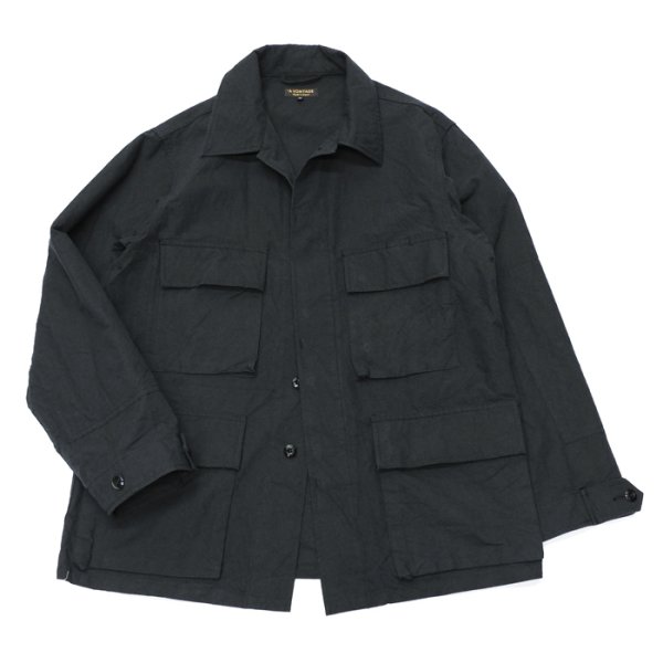 画像1: *A VONTADE（アボンタージ）BDU Tropical Jacket（BDUトロピカルジャケット）Wool Cotton Buff Cloth/Black（ブラック） (1)