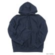 画像2: blurhms ROOTSTOCK（ブラームスルーツストック）Soft&Hard Sweat Hoodie Pullover（ソフト&ハードスウェットフーディプルオーバー）/Ink Blue（インクブルー）・Black Green（ブラックグリーン） (2)