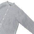 画像4: *A VONTADE（アボンタージ）Banded Collar Shirts（バンドカラーシャツ）Cotton Linen Chambray/Navy Stripe（ネイビーストライプ） (4)