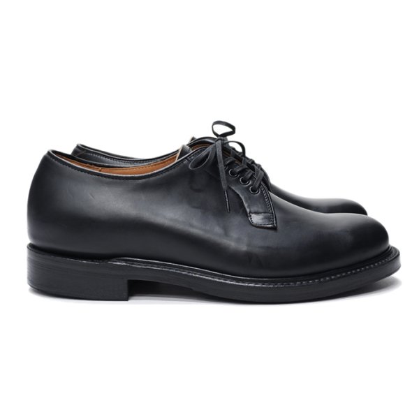 画像1: WHEEL ROBE（ウィールローブ）PLAIN TOE BLUCHER（プレーントゥブルーチャー）/Black（ブラック） (1)