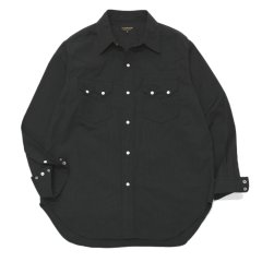 *A VONTADE（アボンタージ）Lax Western Shirts（ラックスウエスタンシャツ）Hard Twist Yarn Cordlane/Black（ブラック）