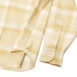 画像5: INDIVIDUALIZED SHIRTS（インディビジュアライズドシャツ）OVER SHIRT（オーバーシャツ）"11oz. HEAVY FLANNEL"/Yellow Beige Plaid（イエローベージュ系チェック） (5)