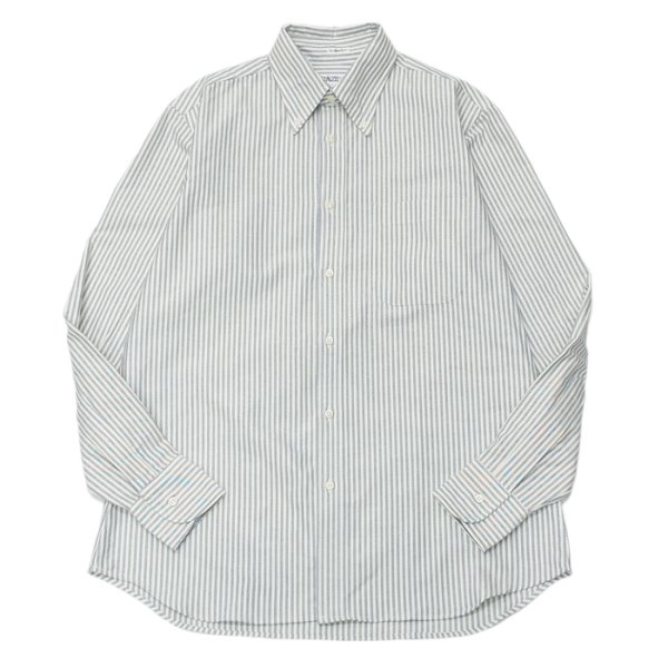 画像1: INDIVIDUALIZED SHIRTS（インディビジュアライズドシャツ）Classic Fit B.D. Shirt（クラシックフィットボタンダウンシャツ）"VINTAGE CANDY STRIPE"/Ivory×Navy（アイボリー×ネイビー）※14Hサイズのみ (1)