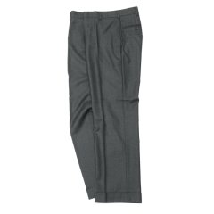 J.PRESS（J.プレス）PIPED STEM TROUSERS（パイプドステムトラウザー）PEPPIN MERINO SAXONY/Charcoal（チャコールグレー）