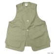 画像4: Post O'Alls（ポストオーバーオールズ）DEE Vest（ディー・ベスト）Hemp Cotton Poplin/Natural（ナチュラル）・Sage（セージ） (4)