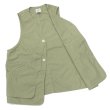 画像9: Post O'Alls（ポストオーバーオールズ）DEE Vest（ディー・ベスト）Hemp Cotton Poplin/Natural（ナチュラル）・Sage（セージ） (9)