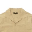 画像8: *A VONTADE（アボンタージ）Open Collar Shirts（オープンカラーシャツ）Cotton Linen Chambray/Ecru（エクリュ）・Beige（ベージュ）・Sumi（スミクロ） (8)