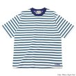 画像2: L.L.Bean（エルエルビーン）Union Short Sleeve Striped T-Shirt（ユニオンショートスリーブストライプTシャツ）-JAPAN EDITION-/White×Royal×Teal（ホワイト×ロイヤル×ティール）・Cream Yellow×Navy（クリームイエロー×ネイビー） (2)