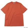 画像4: Yonetomi NEW BASIC（ヨネトミニューベーシック）GARMENT DYE BORDER T-SHIRT（ガーメントダイボーダーTシャツ）/Purple（パープル）・Orange（オレンジ） (4)