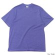 画像2: Yonetomi NEW BASIC（ヨネトミニューベーシック）GARMENT DYE BORDER T-SHIRT（ガーメントダイボーダーTシャツ）/Purple（パープル）・Orange（オレンジ） (2)