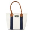 画像1: L.L.Bean（エルエルビーン）Classic Leather Handle Katahdin Boat&Tote（クラシックレザーハンドルカタディンボートアンドトート）/Natural×Blue（ナチュラル×ブルー） (1)