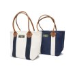 画像6: L.L.Bean（エルエルビーン）Classic Leather Handle Katahdin Boat&Tote（クラシックレザーハンドルカタディンボートアンドトート）/Natural×Blue（ナチュラル×ブルー） (6)