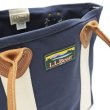 画像4: L.L.Bean（エルエルビーン）Classic Leather Handle Katahdin Boat&Tote（クラシックレザーハンドルカタディンボートアンドトート）/Blue×Natural（ブルー×ナチュラル） (4)