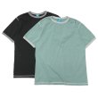 画像1: Good On（グッドオン）80's Ringer Tee（80'sリンガーTシャツ）"Reactive Dye"/G.Green（Gグリーン）・Black（ブラック） (1)